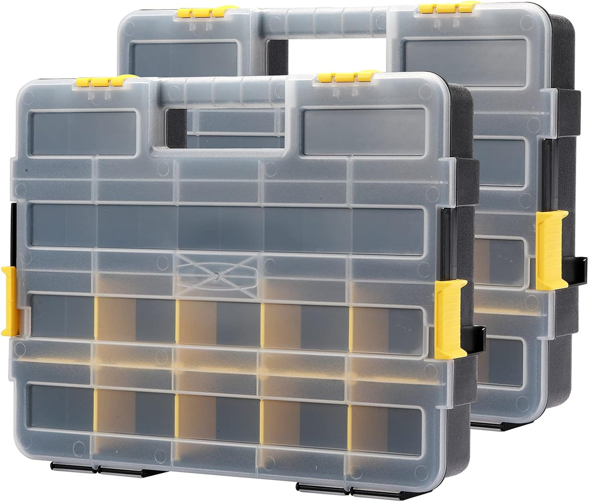 mayouko stackable plastic toolbox organizer, interlocking small parts, main product view