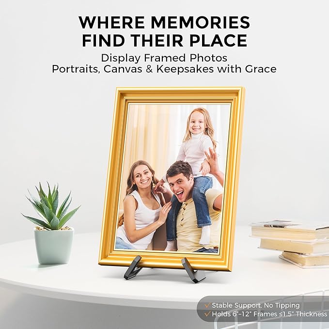 TR-LIFE Plate Stands for Display, 6 Inch, Plastic Picture Frame Holder Easels - Image 5
