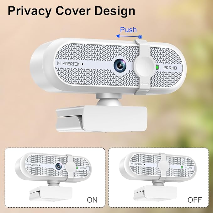 MOERTEK 2K Webcam for PC, Webcam - Image 7