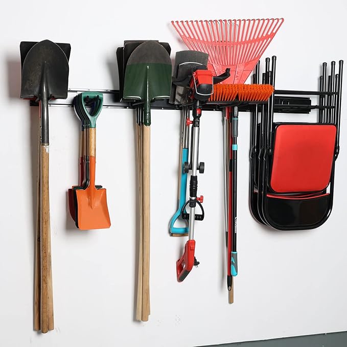 Wallmaster Garage Storage Organization Wall Mount, Garden Tool Rack Organizer - Image 2