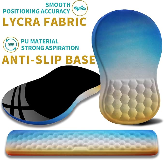 Hokafenle 2 in 1 Ergonomic Mouse Pad Wrist Support & Wrist Rest - Image 6