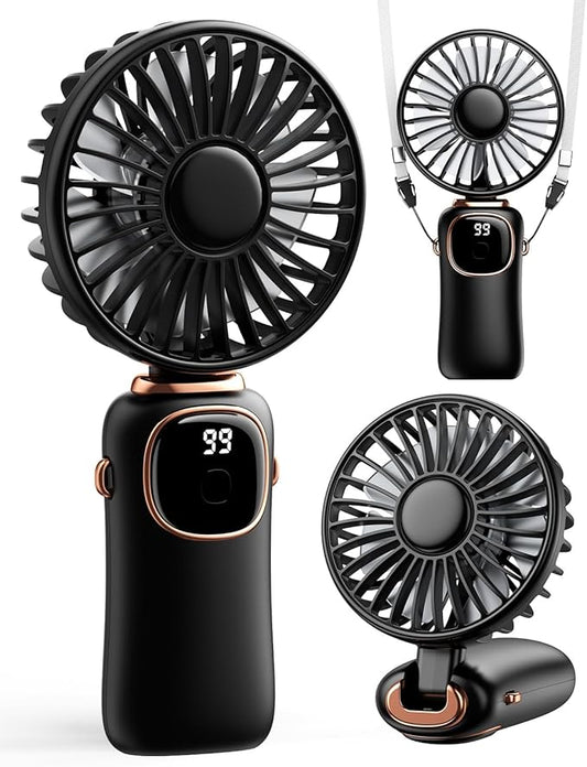 coldSky Portable Handheld Fan, 4000mAh Battery Operated 3 in 1 Multifunction by Fabricshaver