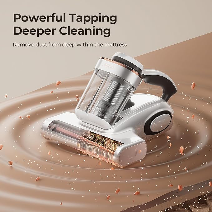 JIGOO Bed Vacuum Cleaner with Dust Sensor, Mattress Vacuum Cleaner with UV & - Image 7
