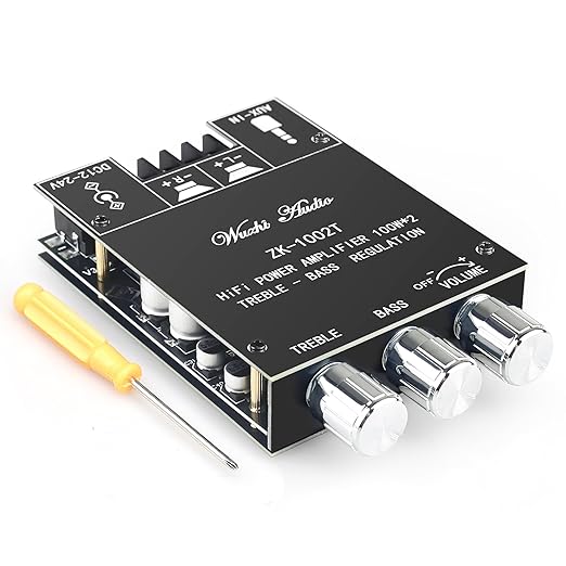 Wuzhi Audio ZK-1002T Bluetooth Amplifier Board 100W+100W Audio Amplifier by Unknown