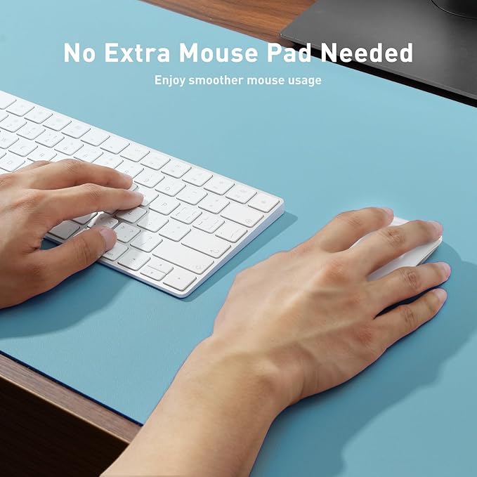 Aothia Large PU Leather Desk Pad Protector – Non-Slip Mouse Pad & Writing Mat - Image 3