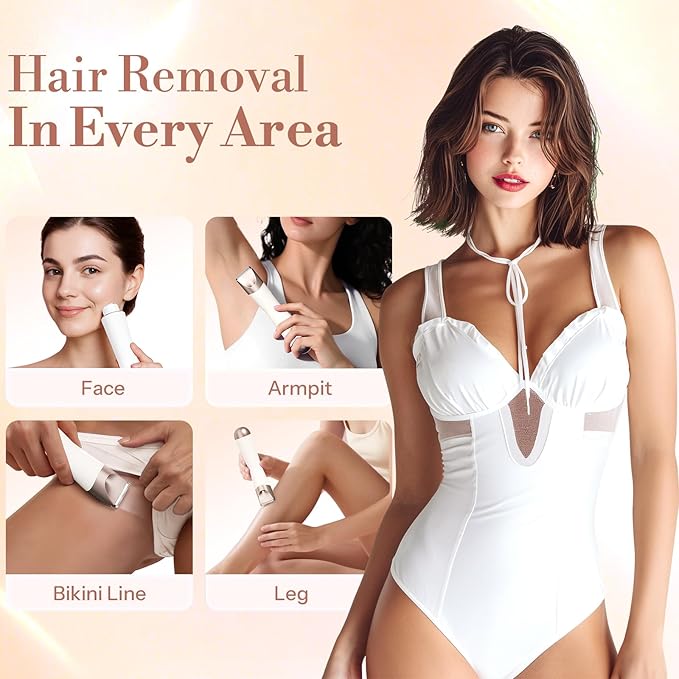 Bikini Trimmer for Women, 2 in 1 Electric Shaver for Women, Pubic Hair Trimmer - Image 4