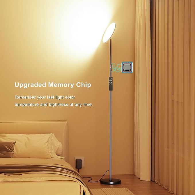 LED Floor Lamp, Bright 36W 3600LM Standing Lamp 350W Equivalent - Image 6