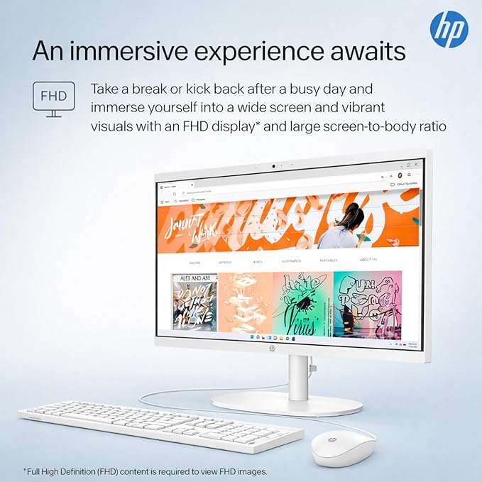 HP 22" FHD All-in-One Desktop Computer • 16GB DDR5 RAM • 512GB External and - Image 6