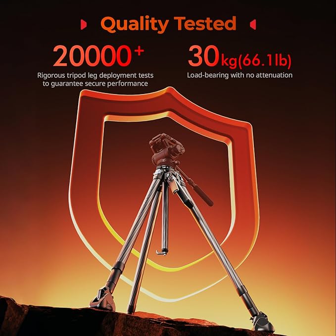 SmallRig x Potato Jet Tribex Hydraulic Carbon II Tripod Fast Extend Camera - Image 3