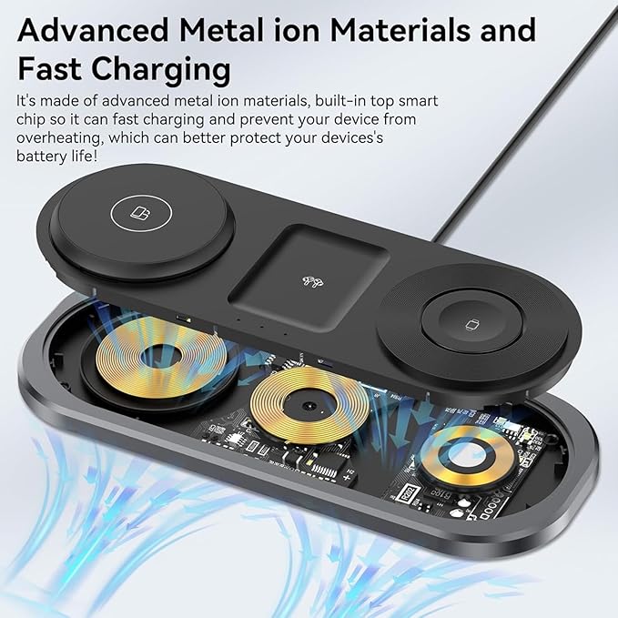 3 in 1 Fast Wireless Charger Stand - Image 6