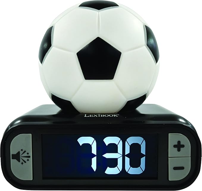 LEXiBOOK - Soccer Ball Digital Alarm Clock by Lexibook