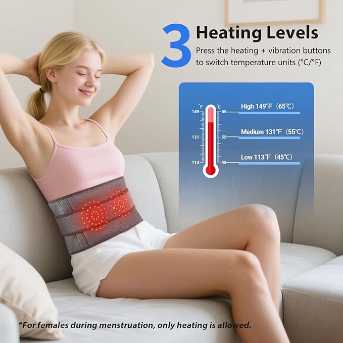 Lower Back Massager with Heat, Heating Pad - Image 3