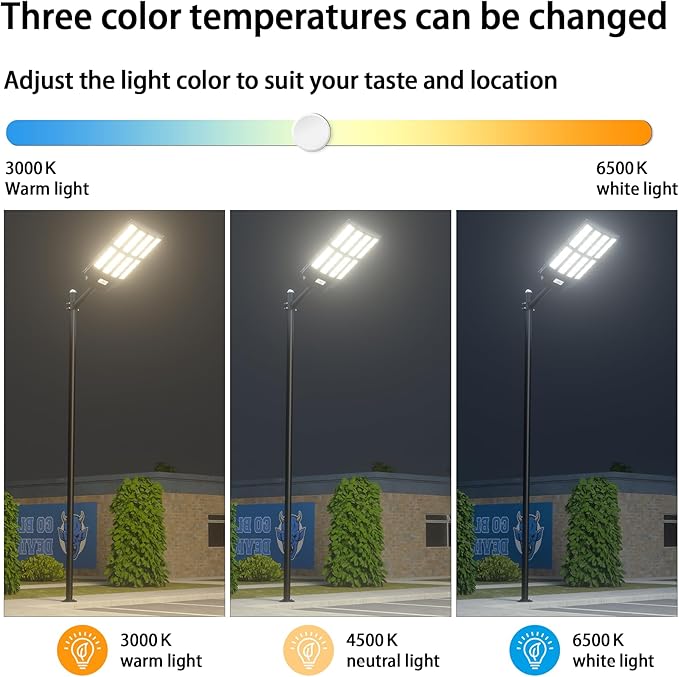 Ofuray Of-6200W Solar Street Lights Outdoor, 620000LM Solar Security Flood - Image 3