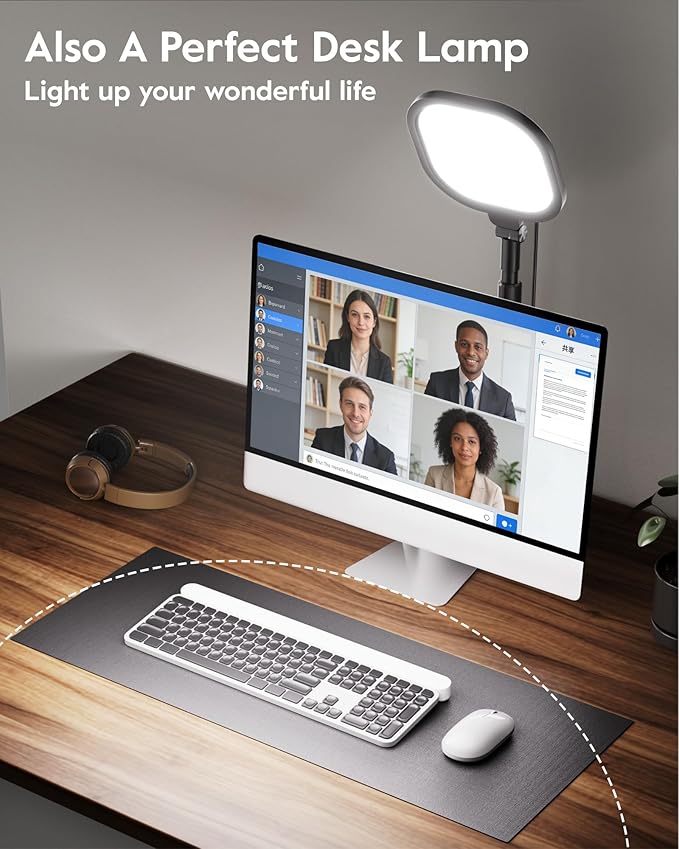 Video Conference Lighting for Zoom Meeting, Ring Light for Desk - Image 8