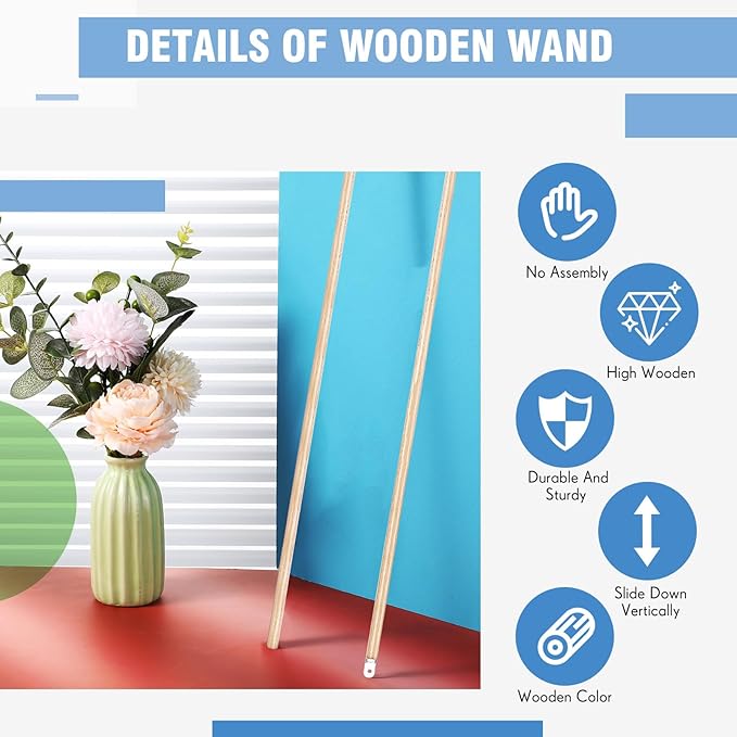 Bokon 2 Pieces Blind Wand Vertical Blinds Stick Replacement - Image 4