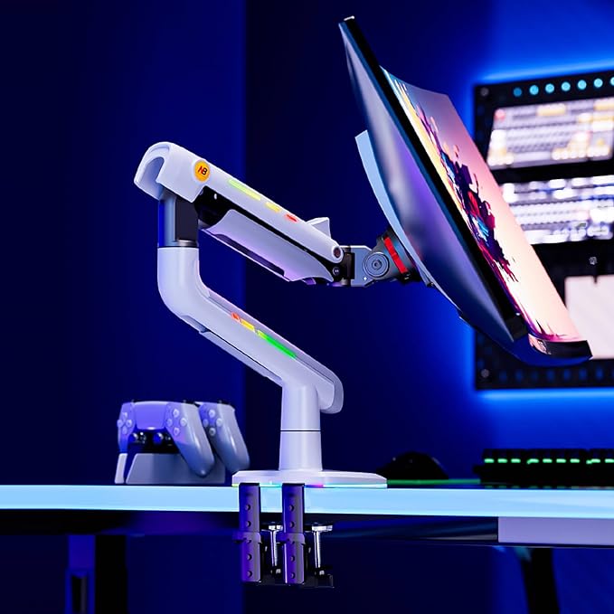 NB Gaming Monitor Arm or for 32 to 60 Inches Screen, Load up to 20 kg, VESA - Image 2