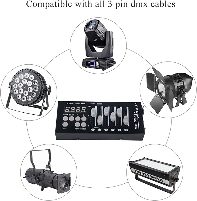 DMX Controller 54 Channel Mini DMX 512 Controller - Image 3