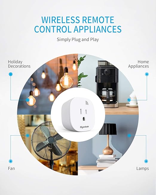 Syantek Remote Control Outlet Wireless Light Switch - Image 3