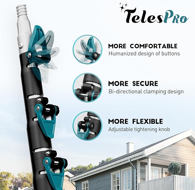 TelesPro 30 Feet High Reach Window Squeegee - Image 8