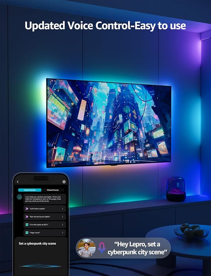 Lepro S1 AI LED Strip Lights for Bedroom - Image 3
