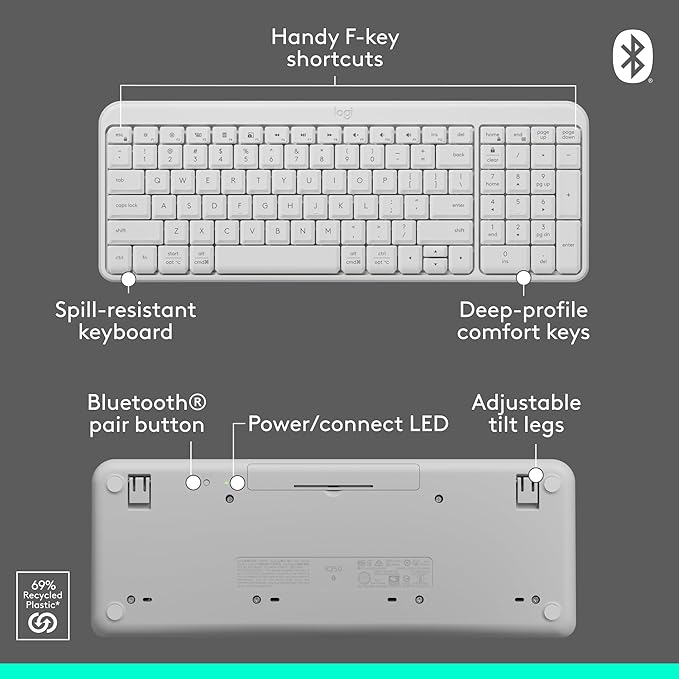Logitech MK250 Bluetooth Wireless Mouse and Keyboard Combo: Fast & Easy - Image 8