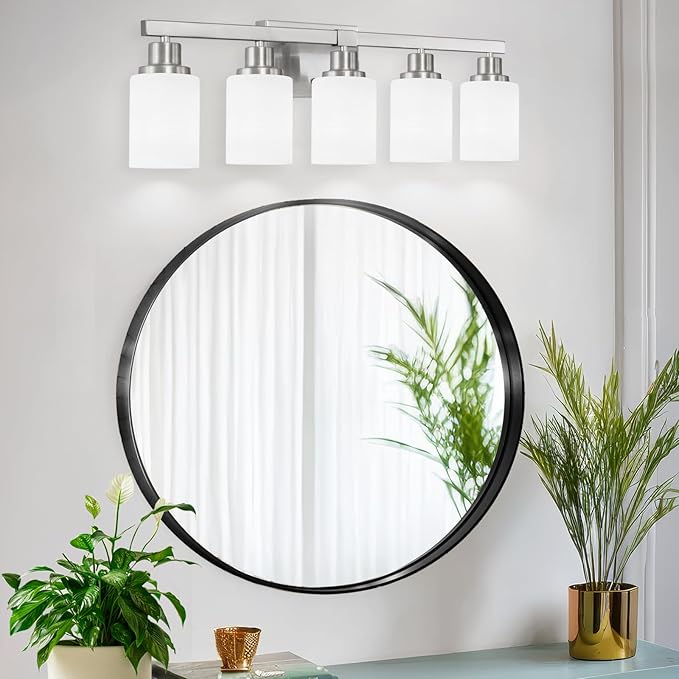 DIKAIDA 5-Light Bathroom Light Fixtures, Modern Bathroom Wall Lights Over Mirror - Image 2