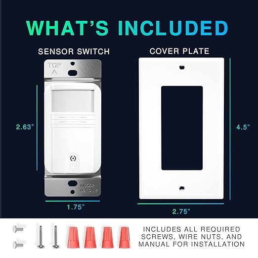 EverElectrix 4 Pack Motion Sensor Light Switch, Indoor Occupancy & Vacancy - Image 4