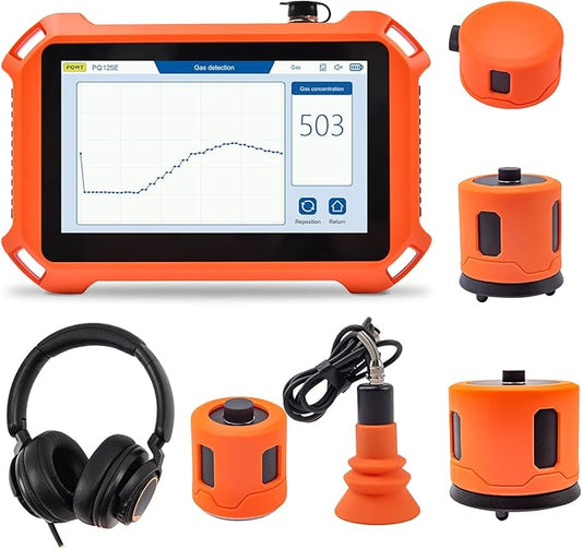 PQWT PQ125E Leak Detector with 5 Sensors, 26.24ft/8M Depth, Pinpoints Leaks to by PQWT