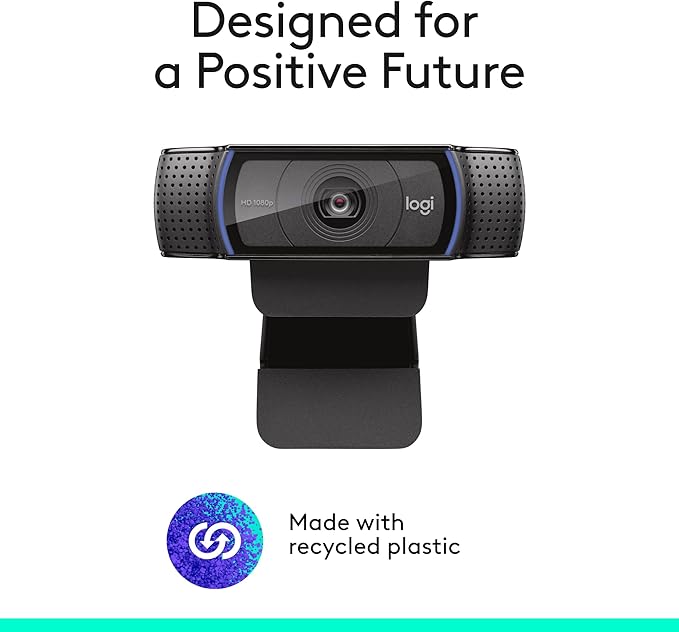 Logitech C920x HD Pro PC Webcam, Full HD 1080p/30fps Video, HD Light Correction - Image 7