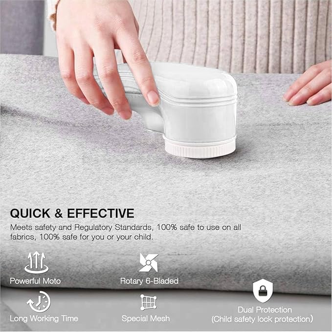 Fabric Shaver, Lint Remover for Clothes, Electric Lint Remover - Image 5