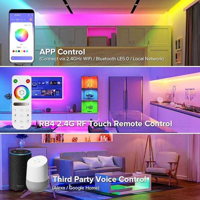 BTF-LIGHTING SP530E WiFi Alexa Bluetooth Controllers 4 Zones 2.4GHz RF RB4 - Image 2