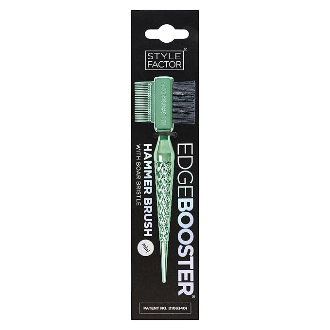 Style Factor EDGE BOOSTER® Hammer Brush Rat Tail– Double-Sided Edge Control - Image 2