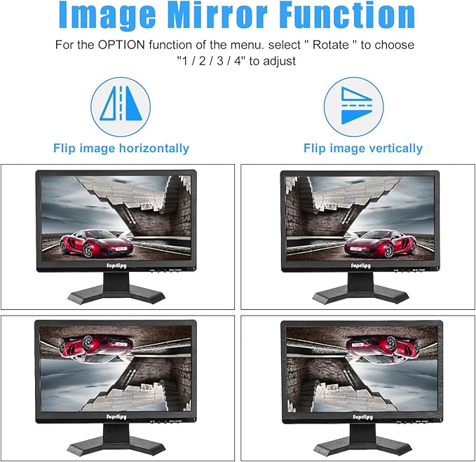 Suprlipy 15.6 inch FHD Small IPS Monitor LCD Display Screen 1920x1080 60Hz 16:9 - Image 8