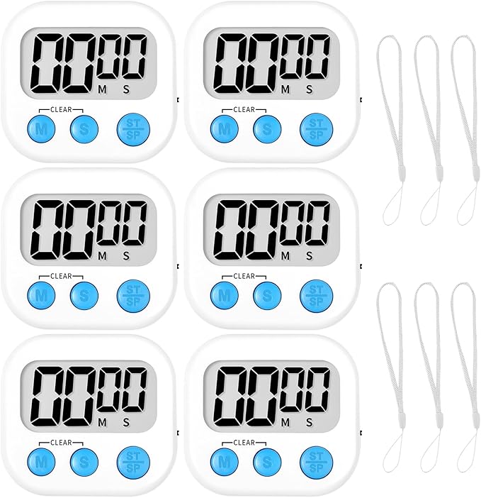 ZILLEEN Classroom Timer for Kids Teachers 6 Pack Digital Timers by ZILLEEN