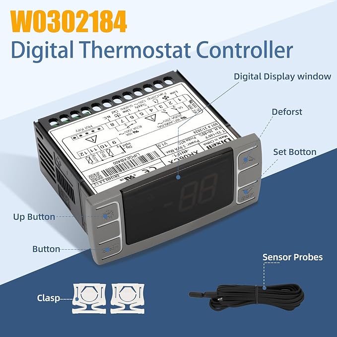 for Atosa W0302184 Temperature Controllers, Programmable Digital Thermostat - Image 5