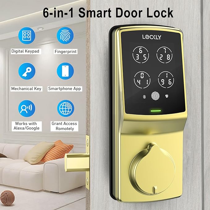 Lockly Secure Pro Wi-Fi Smart Door Lock, Keyless Entry - Image 2