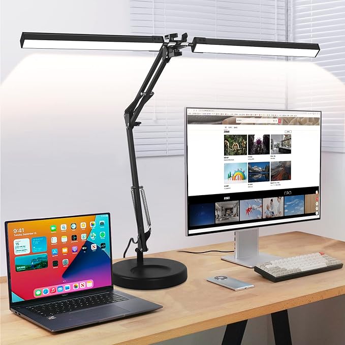 2-in-1 LED Desk Lamp, 24W Brightestwith Table Lamp by MOLOOR