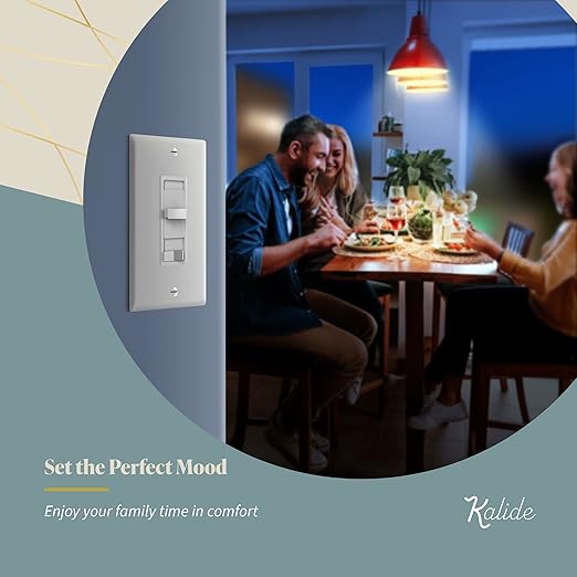 TOPGREENER Dimmer Light Switch for 200W Dimmable LED/CFL Lights, Single - Image 7