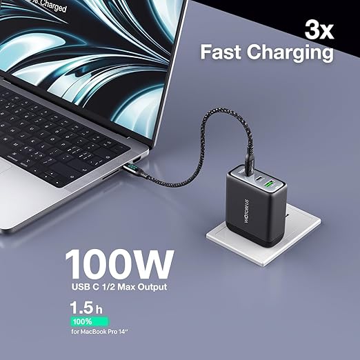 WOTOBEUS USB C GaN Wall Charger Block - Image 4