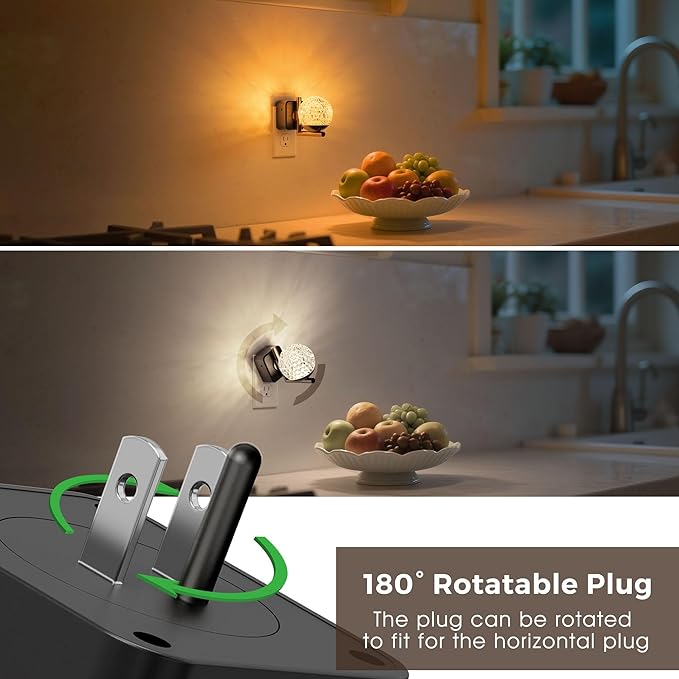 L LOHAS LED Night Lights Plug Into Wall, Dusk to Dawn Sensor, 10-Color RGB - Image 7
