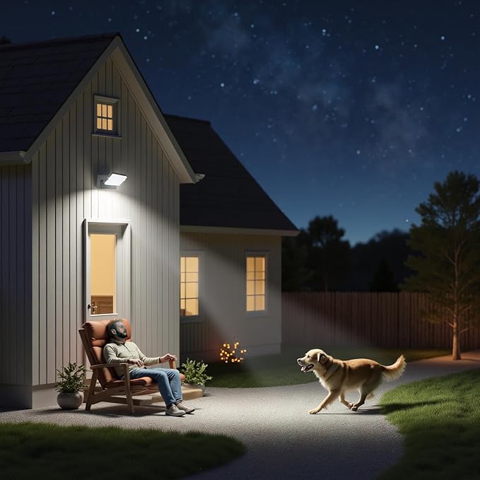 WISELUME 60W LED Outdoor Wall Light – 360° Adjustable Head, Motion Sensor - Image 8