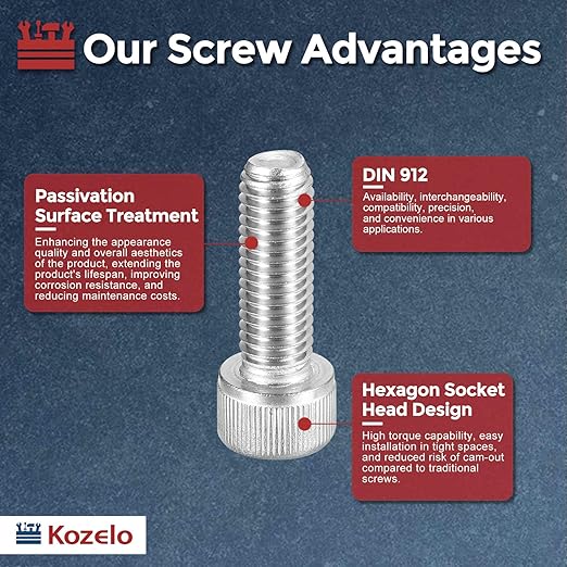 Kozelo 10pcs Socket Head Cap Screws - Image 3
