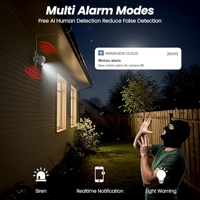 Cinnado 2K Cameras for Home Security-2.4G WiFi Outdoor Camera Wireless - Image 6