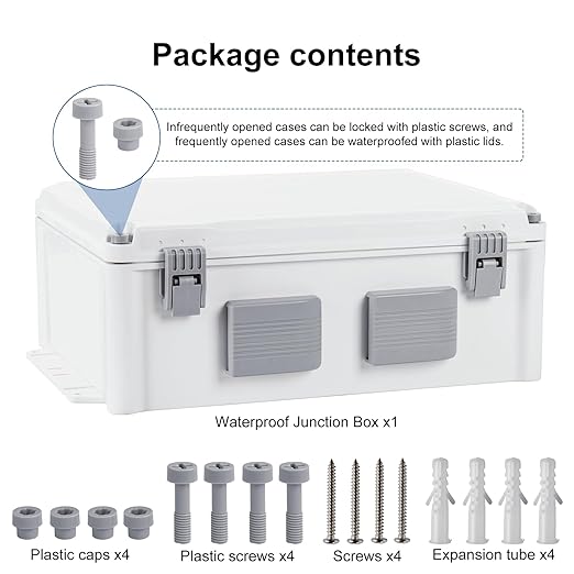 Namunanee Outdoor Electrical Junction Box, ABS Water Resistant Enclosure - Image 6