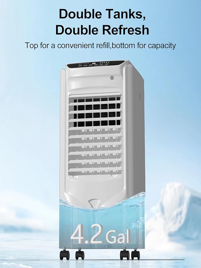 Landeagle 32" Swamp Cooler Air Conditioner, 1800CFM Evaporative Coolers - Image 5