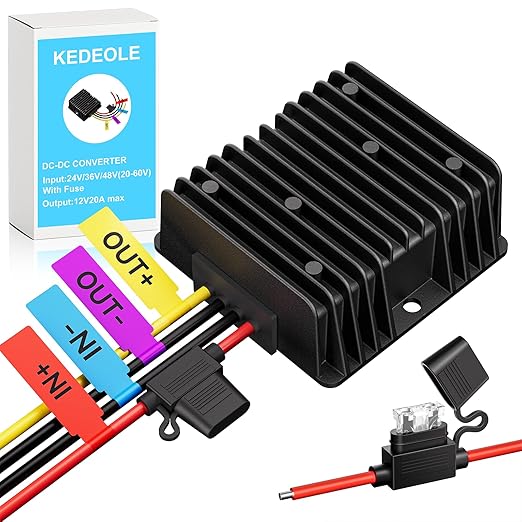36V 48V to 12V 20A Step Down Converter-Golf Cart Voltage Reducer by Unknown