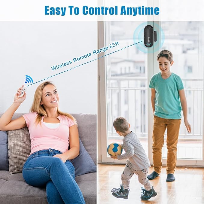 Pool Door Alarms for Home Security Loud, 0-120 Db Volume Ajustable - Image 5