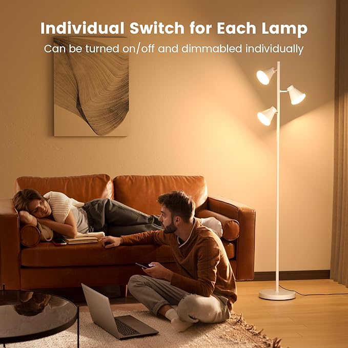 SIBRILLE 36W LED Tree Floor Lamp, Dimmable Tall Standing Lamp - Image 3