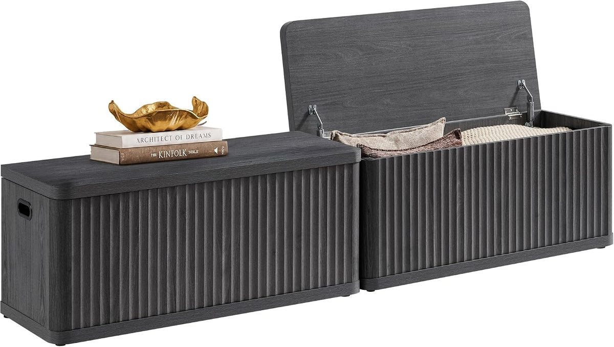 sicotas storage bench 80.4" wide shoe bench with, main product view