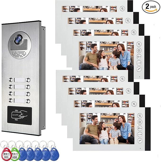 ANJIELO SMART Wired Video Multifamily Apartment Intercom System, by ANJIELOSMART